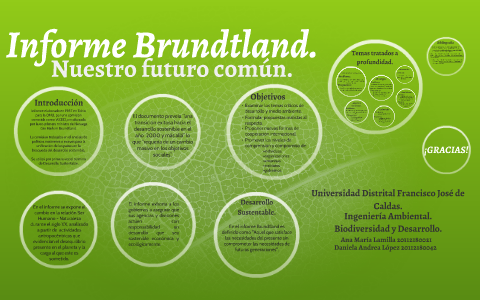 Informe Brundtland “Nuestro Futuro Común”