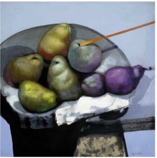 (Bodegón en Azul) Olga Sinclair 1957