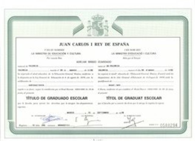OBTENGO EL GRADUADO ESCOLAR