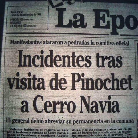 Visita de Pinochet a Cerro Navia