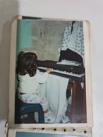 First time I played the piano (even if I stopped playing it for several years)