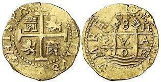 MONEDA MACUQUINA DE ORO