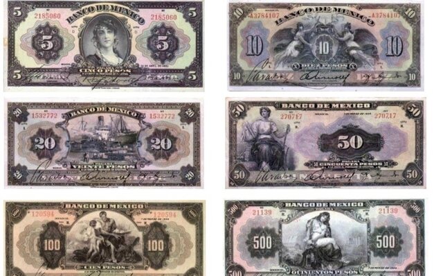 BILLETES IMPRESOS POR LA AMERICAN BANK NOTE COMPANY