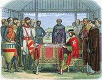 Magna Carta issued to King John of England 1215CE