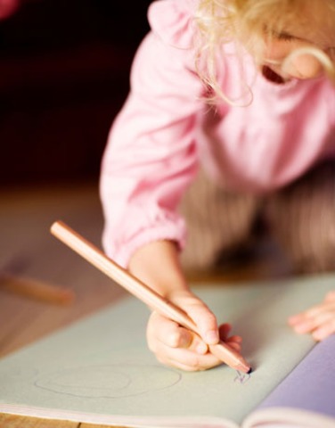 As a young child she told stories through drawing pictures.