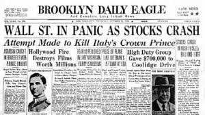 The stock market crashes