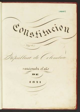 1821 - Constitución de Cúcuta