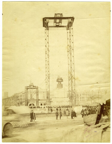 Construcció del Monument a Colom