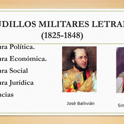 Timeline: Gobiernos caudillistas (1841-1879)