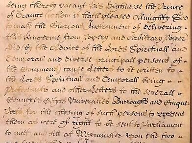 English Bill of Rights passed