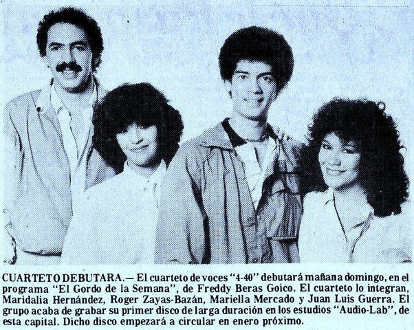 Debut de Juan Luis Guerra y 440 por Televisión