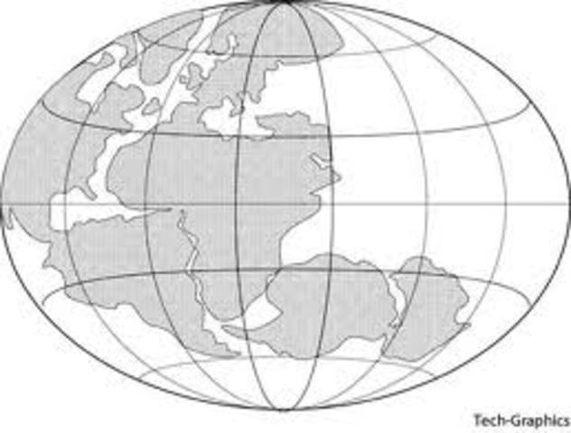 Pangaea breaks apart