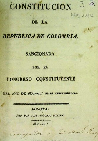 Constitución de la República de Colombia