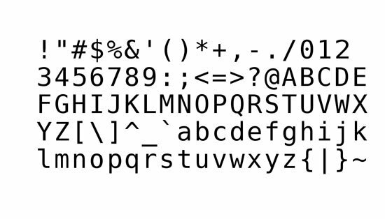 1962 Código Ascii