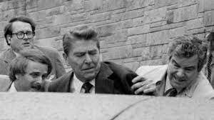 President Reagan shot