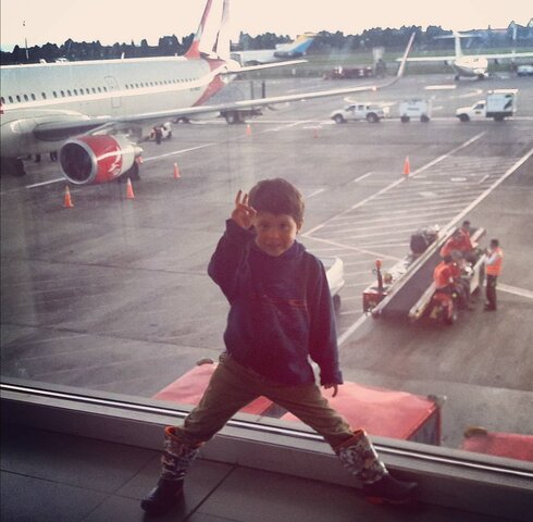 mi primer viaje en avión y a Bogotá