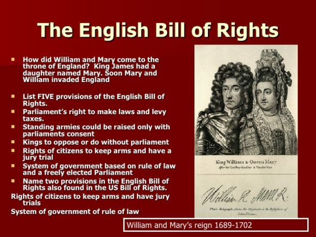 English Bill of Rights