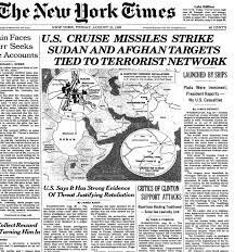 Bombing of Sudan and Afghanistan