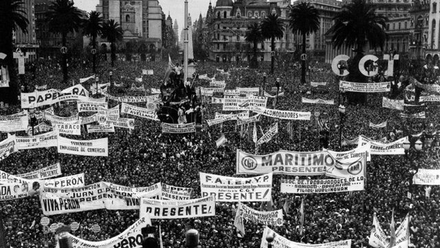 Huelga Masiva en apoyo a Peron