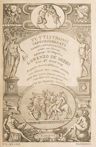 Lorenzo de'Medici ordina nella Raccolta aragonese alcune liriche toscane