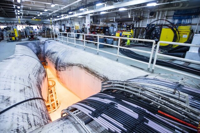 Cable que conecta Bilbao con Virgbinia