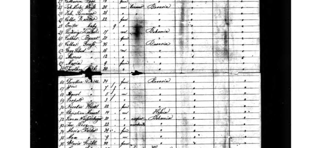 Immigration of George S. GRUSS