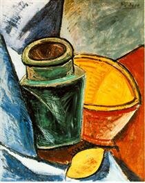 still life with lemons