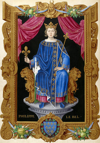 Felipe IV de Francia. "Felipe el Hermoso". (1268-1314).
