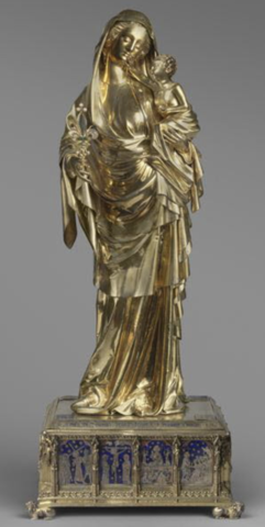 Virgen con el Niño. de Juana d’Evreux (Museo del Louvre).