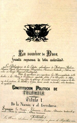 CONSTITUCION DE LA REPUBLICA DE COLOMBIA