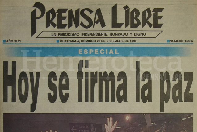 Tratado de paz en Guatemala