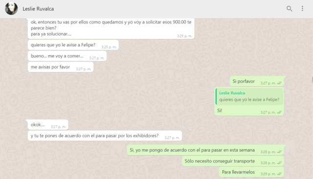 Solicité que me dieran  $900 para material