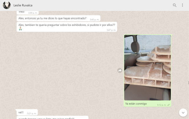 Fui por los exhibidores