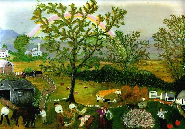 The Rainbow | Grandma Moses (painting)