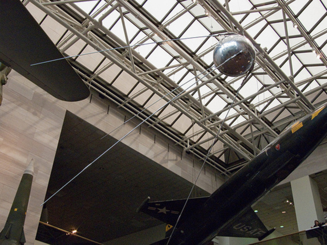 Soviet Sputnik sparks emphasisi on science, mathematics, and languages