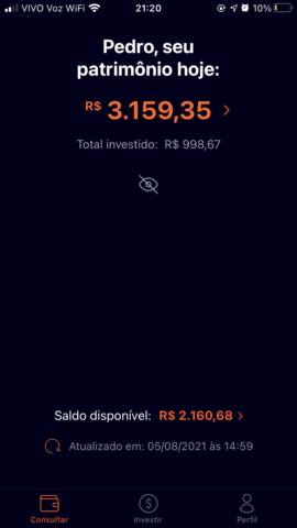 My first investment in the brazilian stock exchange.