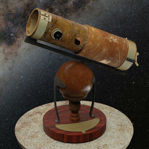 Sir Isaac Newton invents the reflecting telescope