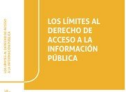 Los Límites al Derecho de Acceso a la Información Pública