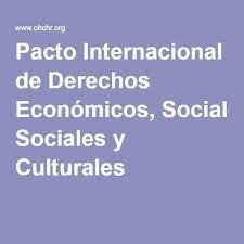 Pacto Internacional de Derechos Económicos, Sociales y Culturales