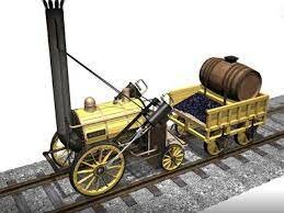 Locomotora a vapor. 1804