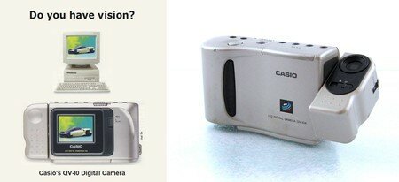 Camara con pantalla "Casio QV-10"