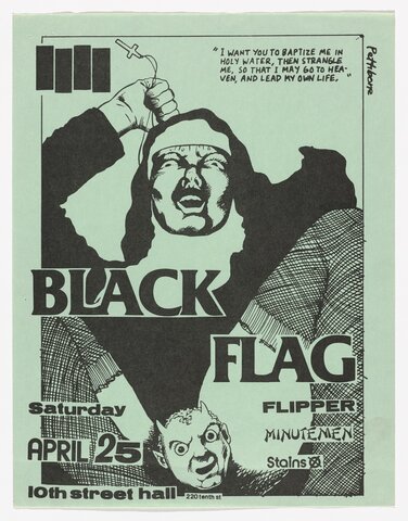 Black Flag at 10th Street Hall (Lithograph)
