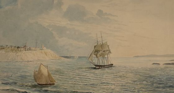The first ship entered Port Phillip Bay