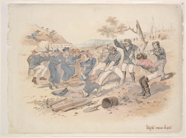 The Chinese restriction act was put into place