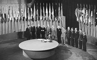 La creación de las Naciones Unidas.