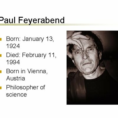 Timeline: Paul Feyerabend