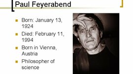 Timeline: Paul Feyerabend