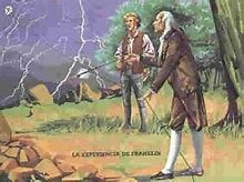 Estudios de la electricidad. Benjamin Franklin