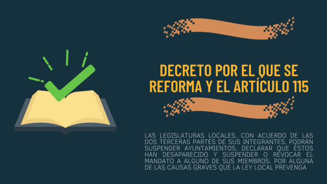 Decreto por el que se reforma el artículo 115.