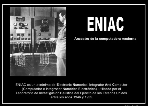 Predicción del Tiempo- ENIAC, 1950